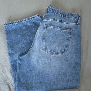 Classic Blue Barrel Denim Jeans